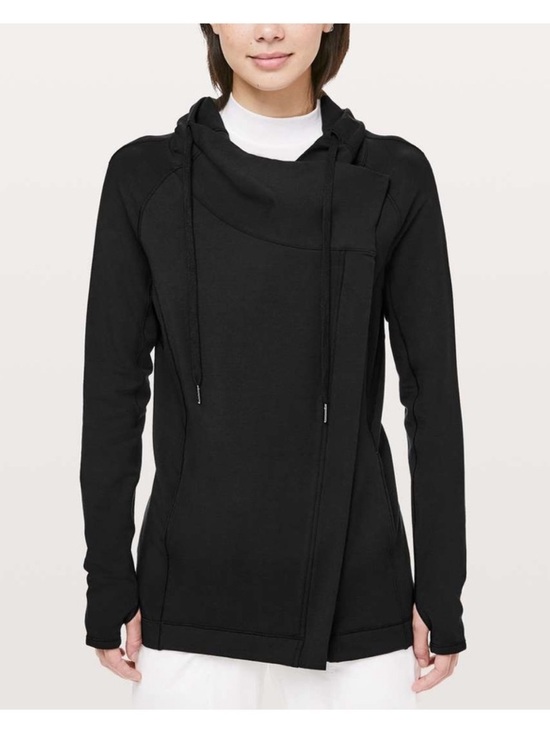 lululemon athletica Tops - Lululemon Tunic-Length Cozy Black Jacket